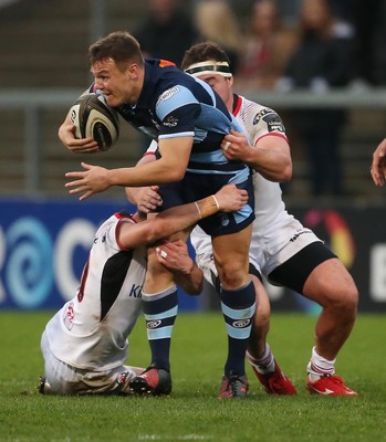 011218 - Ulster v Cardiff Blues - Guinness PRO14 -  Ulster Rob Herring  and Cardiff Blues Jarrod Evans