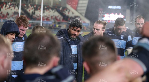 011218 - Ulster v Cardiff Blues - Guinness PRO14 -  Cardiff Blues Nick Williams dejected after defeat