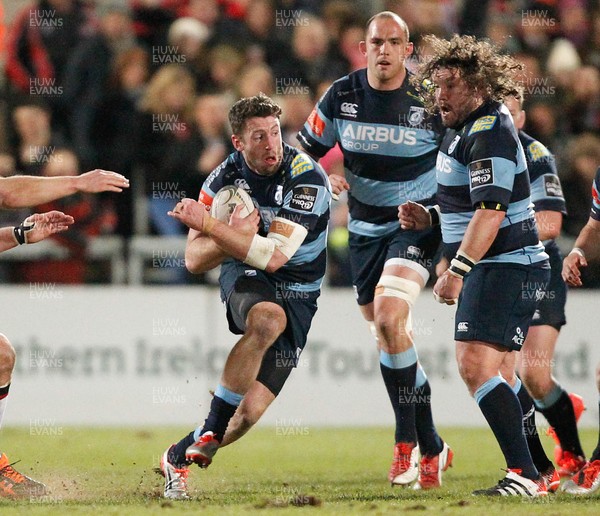 270315 - Ulster v Cardiff Blues - Guinness PRO12 - Alex Cuthbert of Cardiff   (c) Huw Evans Agency