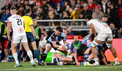 190424 - Ulster v Cardiff Rugby - United Rugby Championship - Gonzalo Bertranou of Cardiff