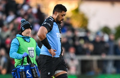 190424 - Ulster v Cardiff Rugby - United Rugby Championship - Taulupe Faletau of Cardiff