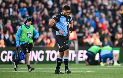 190424 - Ulster v Cardiff Rugby - United Rugby Championship - Taulupe Faletau of Cardiff