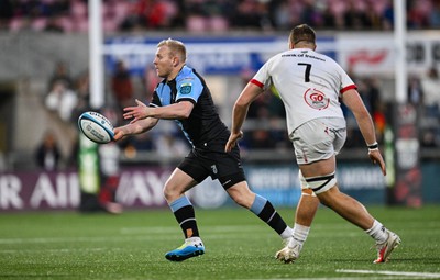 190424 - Ulster v Cardiff Rugby - United Rugby Championship - Tinus de Beer of Cardiff