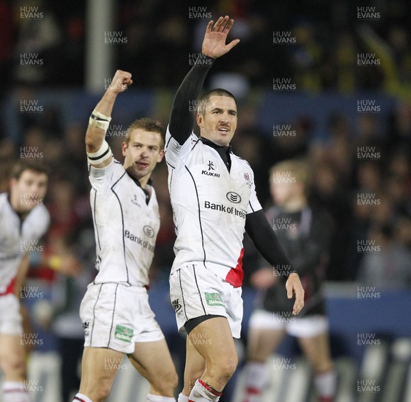 12.11.11  Ulster v Clermont Auvergne... Paul Marshall and Man of the Match Ian Humphreys. 