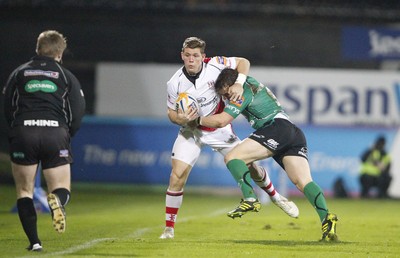 05.11.11 - Ulster v Connacht - RaboDirect Pro 12 Craig Gikroy of Ulster tackled by Paul O'Donohoe of Connacht 