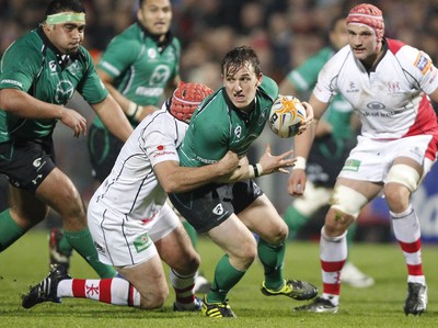 05.11.11 - Ulster v Connacht - RaboDirect Pro 12 Paul O'Donohoe of Connacht tackled by Rory Best of Ulster  