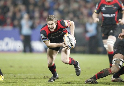 100212 - Ulster v Dragons - RaboDirect Pro 12Wayne Edwards of Dragons feeds the ball from the ruck