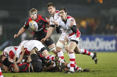 100212 - Ulster v Dragons - RaboDirect Pro 12Ruan Pienaar of Ulster feeds the ball from the ruck