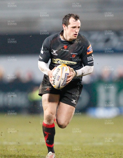 120413 Ulster v Dragons - RaboDirect Pro 12 - Dan Evans of Dragons 