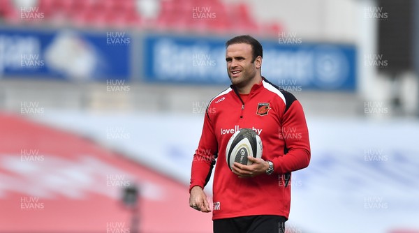 251020 - Ulster v Dragons - Guinness PRO14 - Jamie Roberts of Dragons prior to the match