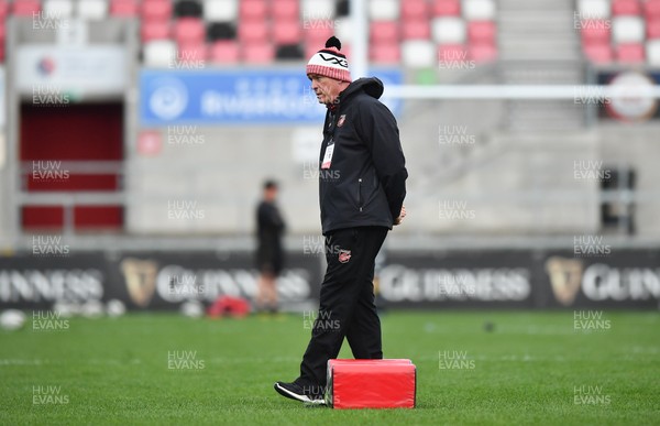 251020 - Ulster v Dragons - Guinness PRO14 - Dragons head coach Dean Ryan prior to the match