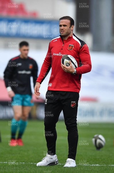251020 - Ulster v Dragons - Guinness PRO14 - Jamie Roberts of Dragons prior to the match