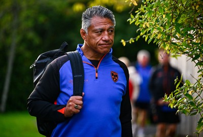 260925 - Ulster v Dragons RFC - United Rugby Championship - Dragons head coach Filo Tiatia
