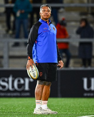 260925 - Ulster v Dragons RFC - United Rugby Championship - Dragons head coach Filo Tiatia