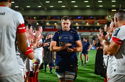 260925 - Ulster v Dragons RFC - United Rugby Championship - Ben Carter of Dragons after his side's defeat