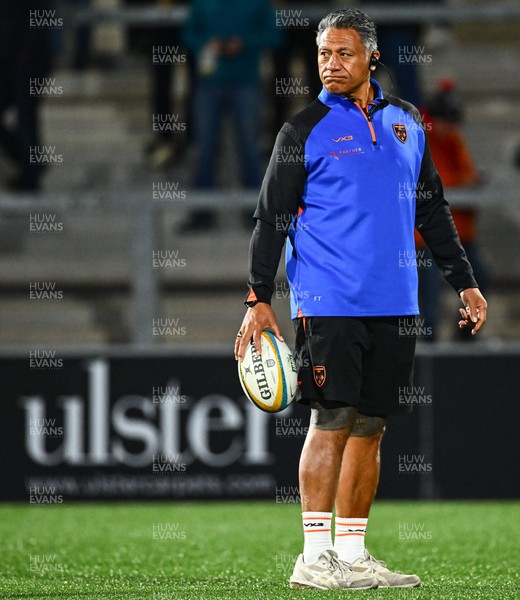 260925 - Ulster v Dragons RFC - United Rugby Championship - Dragons head coach Filo Tiatia