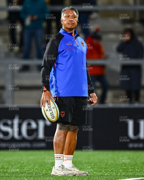 260925 - Ulster v Dragons RFC - United Rugby Championship - Dragons head coach Filo Tiatia