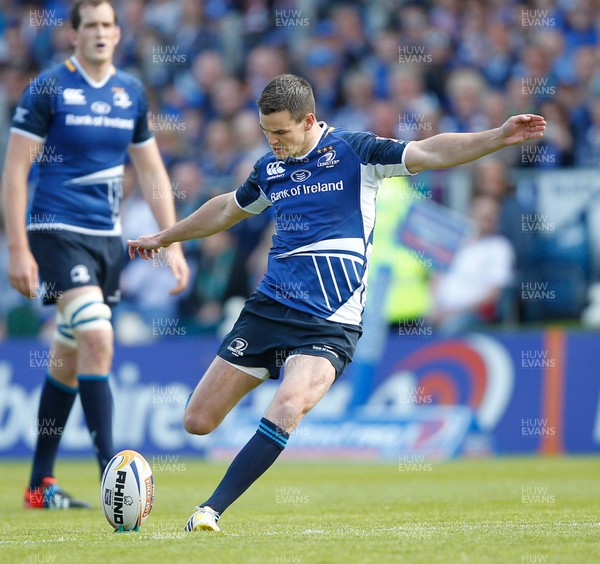 250513 - Ulster v Leinster - RaboDirect Pro 12 -  Jonny Sexton converts for Leinster 