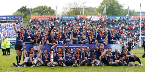 250513 - Ulster v Leinster - RaboDirect Pro 12 - Leinster celebrate after winning the RaboDirect Pro 12 Final 