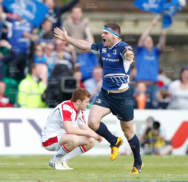 250513 - Ulster v Leinster - RaboDirect Pro 12 - Fergus McFadden of Leinster celebrates winning 