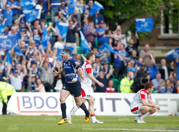 250513 - Ulster v Leinster - RaboDirect Pro 12 - Fergus McFadden of Leinster celebrates winning 