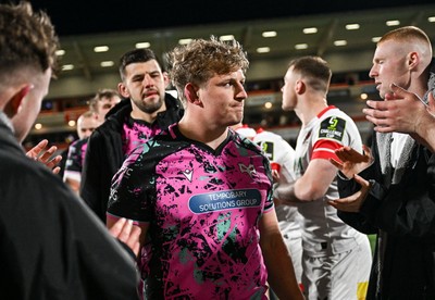 040426 - Ulster v Ospreys - EPCR Challenge Cup Round of 16 - Ospreys captain Jac Morgan after the match