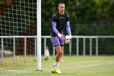 050725 - Undy Athletic v Newport County - Pre season Friendly - Nik Tzanev of Newport County