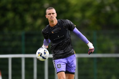 050725 - Undy Athletic v Newport County - Pre season Friendly - Nik Tzanev of Newport County