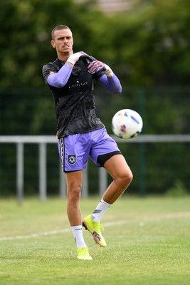 050725 - Undy Athletic v Newport County - Pre season Friendly - Nik Tzanev of Newport County