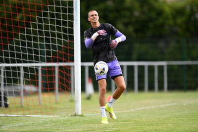 050725 - Undy Athletic v Newport County - Pre season Friendly - Nik Tzanev of Newport County