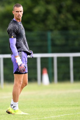 050725 - Undy Athletic v Newport County - Pre season Friendly - Nik Tzanev of Newport County