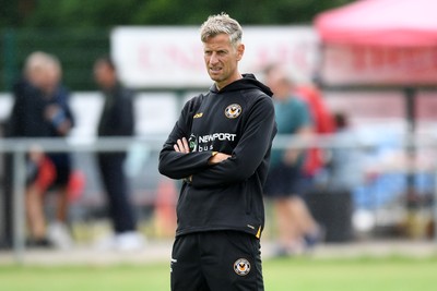 050725 - Undy Athletic v Newport County - Pre season Friendly - Newport County Manager, David Hughes