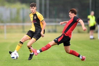 050725 - Undy Athletic v Newport County - Pre season Friendly - Joe Thomas of Newport County