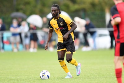 050725 - Undy Athletic v Newport County - Pre season Friendly - Cameron Antwi of Newport County