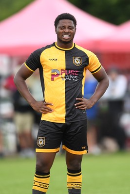 050725 - Undy Athletic v Newport County - Pre season Friendly - Bobby Kamwa of Newport County
