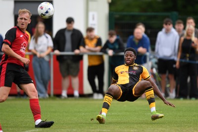 050725 - Undy Athletic v Newport County - Pre season Friendly - Bobby Kamwa of Newport County