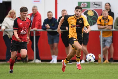 050725 - Undy Athletic v Newport County - Pre season Friendly - Anthony Glennon of Newport County