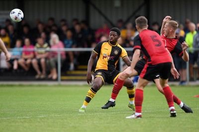 050725 - Undy Athletic v Newport County - Pre season Friendly - Bobby Kamwa of Newport County