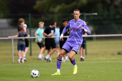 050725 - Undy Athletic v Newport County - Pre season Friendly - Nik Tzanev of Newport County