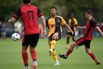 050725 - Undy Athletic v Newport County - Pre season Friendly - Jaden Warner of Newport County