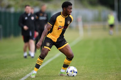 050725 - Undy Athletic v Newport County - Pre season Friendly - Bobby Kamwa of Newport County