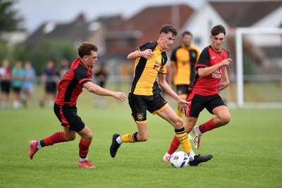 050725 - Undy Athletic v Newport County - Pre season Friendly - Joe Thomas of Newport County