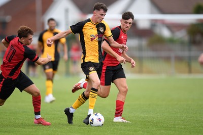 050725 - Undy Athletic v Newport County - Pre season Friendly - Joe Thomas of Newport County