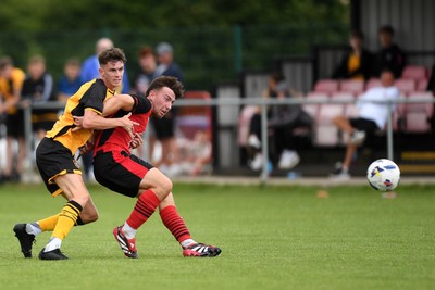 050725 - Undy Athletic v Newport County - Pre season Friendly - Joe Thomas of Newport County