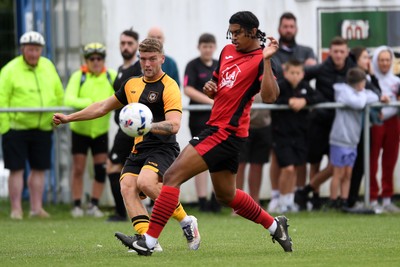 050725 - Undy Athletic v Newport County - Pre season Friendly - Cameron Evans of Newport County