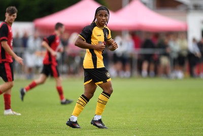 050725 - Undy Athletic v Newport County - Pre season Friendly - Moses-Alexander Walker of Newport County