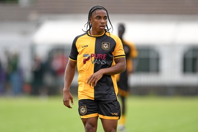 050725 - Undy Athletic v Newport County - Pre season Friendly - Moses-Alexander Walker of Newport County
