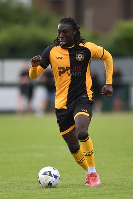 050725 - Undy Athletic v Newport County - Pre season Friendly - Michael Reindorf of Newport County