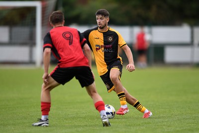 050725 - Undy Athletic v Newport County - Pre season Friendly - Anthony Glennon of Newport County