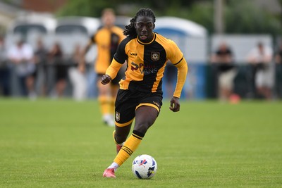 050725 - Undy Athletic v Newport County - Pre season Friendly - Michael Reindorf of Newport County
